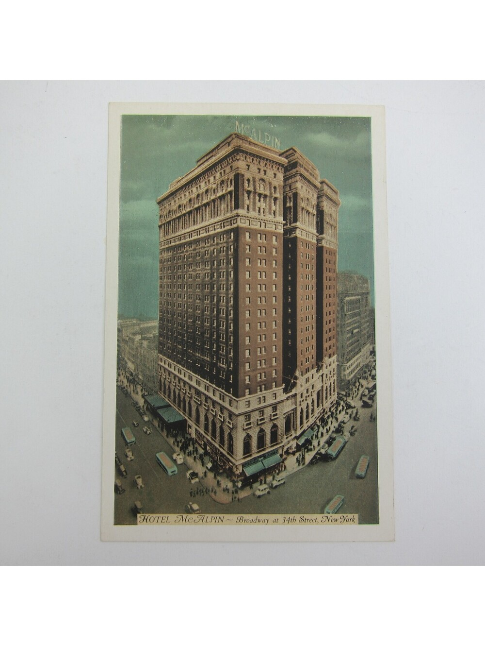 Postcard New York City Park Hotel McAlpin Broadway at 34thAntique UNPOSTED RARE
